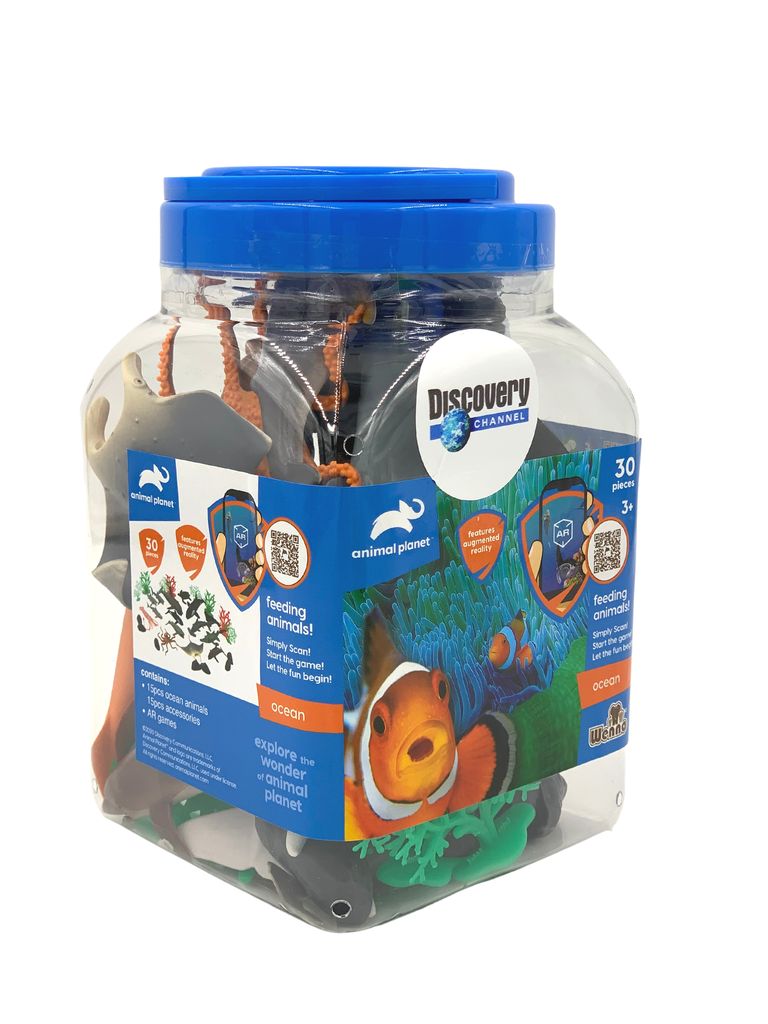 ANIMAL PLANET - ANIMALES DEL OCÉANO - SET DE 30 PIEZAS (D6602)