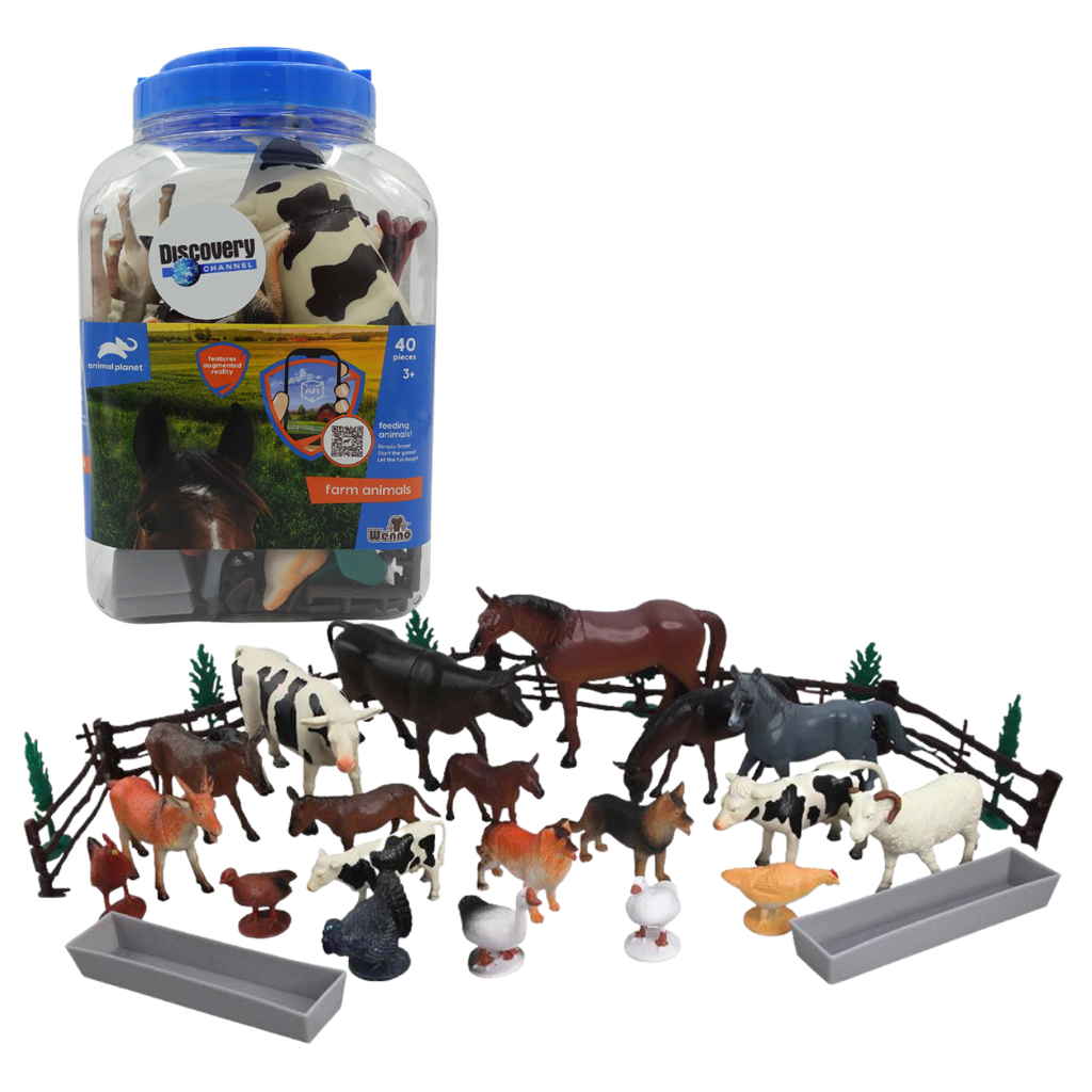 ANIMAL PLANET - ANIMALES DE LA GRANJA - SET DE 30 PIEZAS (D6603)