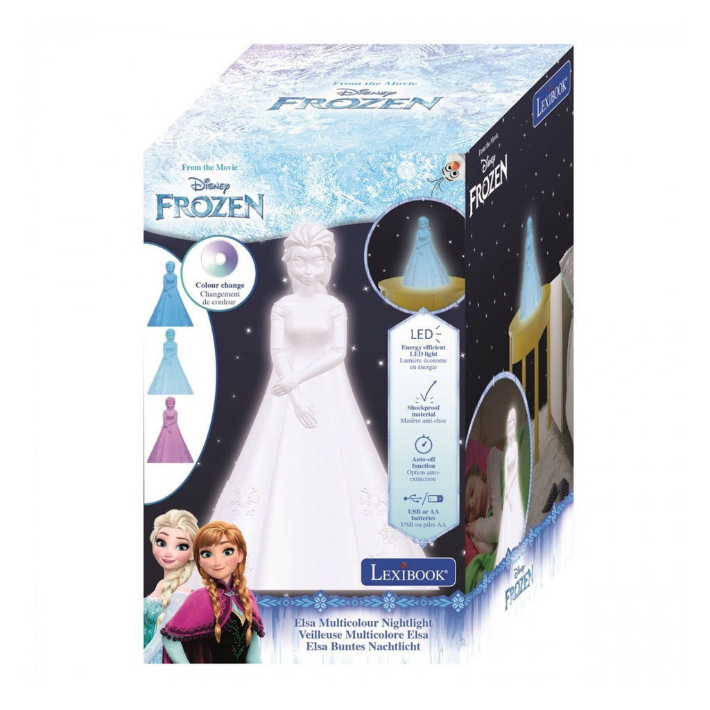 ELSA FROZEN LAMPARA DE NOCHE EN 3D