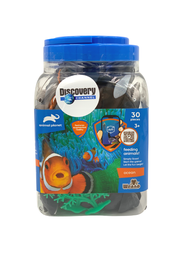 [D6602] CUBO DE 30 PZ ANIMALES DEL OCEANO